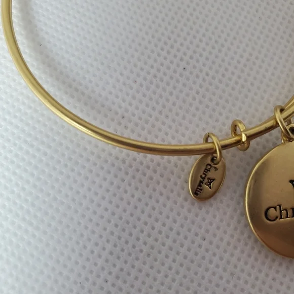 Chrysalis "Santa Claus" Gold Plated Expandable Bangle Bracelet - Picture 3 of 5